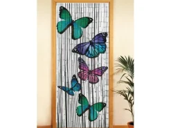 Wenko Bambusvorhang Schmetterlinge 90 cm x 200 cm* Insektenschutz