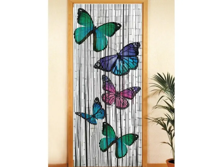 Wenko Bambusvorhang Schmetterlinge 90 cm x 200 cm* Insektenschutz