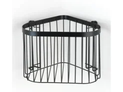 Wenko Eckablage Classic Plus Black Stahl 23,5 x 16,5 x 18,5 cm Schwarz* Weitere Regale|Eckregale