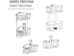 Wenko Eckablage Trestina 25 cm x 10,5 cm 16,5 cm Edelstahl Silber Glänzend