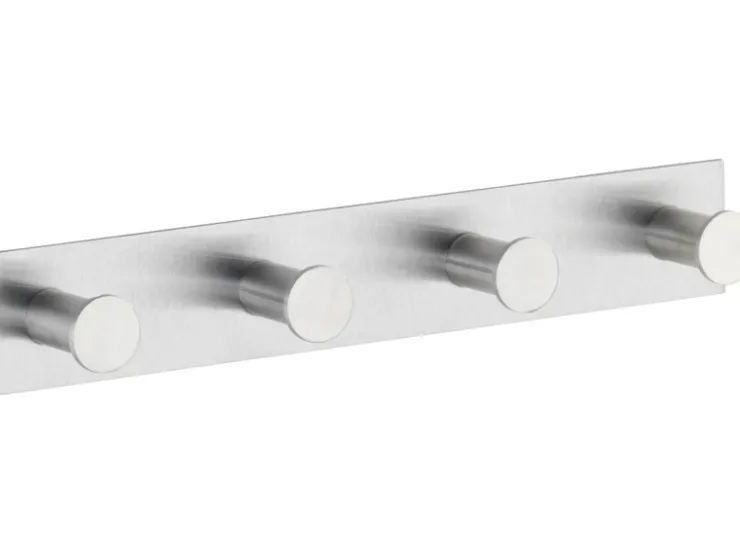 Wenko Hakenleiste Celano Quadro mit 4 Haken Edelstahl Rostfrei* Klebefolien