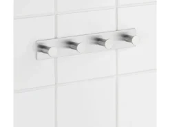 Wenko Hakenleiste Celano Quadro mit 4 Haken Edelstahl Rostfrei* Klebefolien