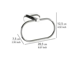 Wenko Handtuchring Turbo-Loc Edelstahl Orea Shine* Klebefolien