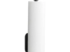 Wenko Küchenrollenhalter Nio Selbstklebend 27,5 cm x 4,5 cm x 7 cm Schwarz