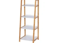 Wenko Regal Finja Bambus Braun mit 4 Etagen* Holzregale
