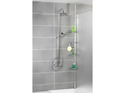 Wenko Teleskop-Duschecke Compact Aluminium