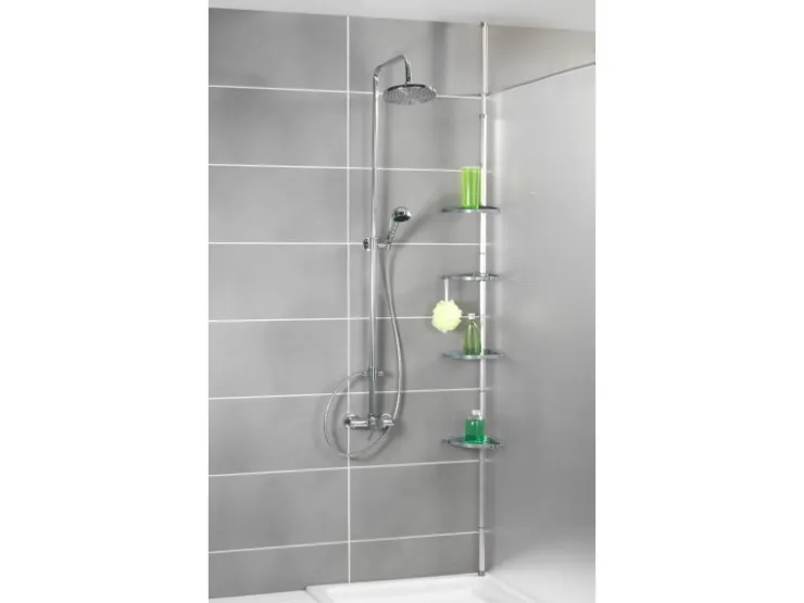 Wenko Teleskop-Duschecke Compact Aluminium