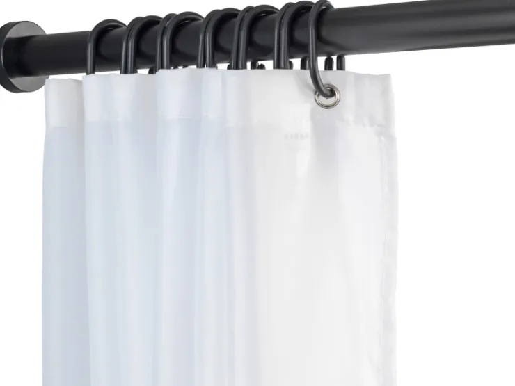 Wenko Teleskop-Duschvorhangstange Luz ausziehbar rostfrei 70 cm - 115 cm* Gardinenstangen