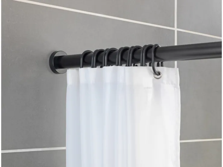 Wenko Teleskop-Duschvorhangstange Luz ausziehbar rostfrei 70 cm - 115 cm* Gardinenstangen