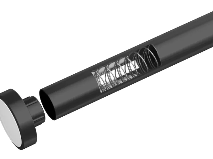 Wenko Teleskop-Duschvorhangstange Luz ausziehbar rostfrei 70 cm - 115 cm* Gardinenstangen