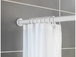 Wenko Teleskop-Duschvorhangstange Luz ausziehbar rostfrei 110 cm - 185 cm* Gardinenstangen