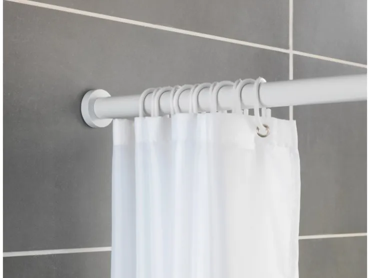 Wenko Teleskop-Duschvorhangstange Luz ausziehbar rostfrei 110 cm - 185 cm* Gardinenstangen