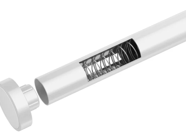 Wenko Teleskop-Duschvorhangstange Luz ausziehbar rostfrei 110 cm - 185 cm* Gardinenstangen