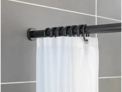 Wenko Teleskop-Duschvorhangstange Luz ausziehbar rostfrei 110 - 185 cm