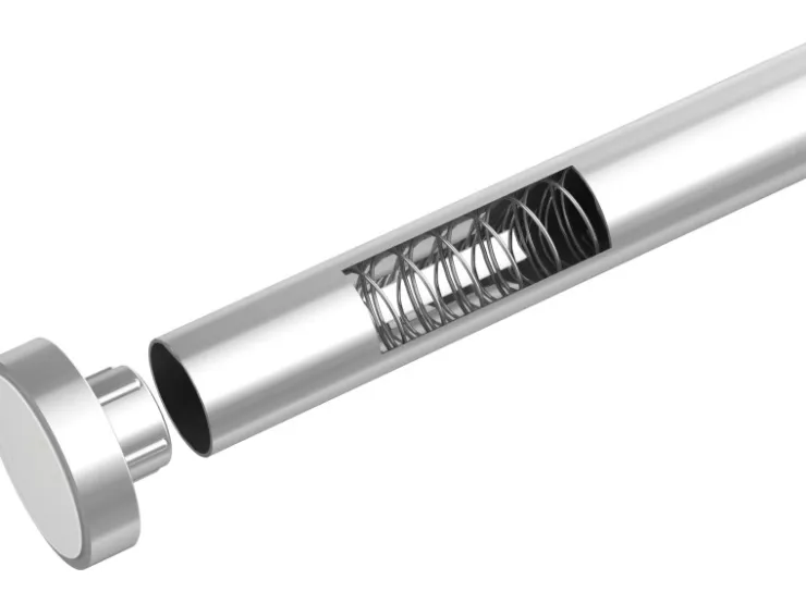 Wenko Teleskop-Duschvorhangstange Luz ausziehbar rostfrei 70 cm - 115 cm* Gardinenstangen