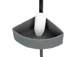 Wenko Teleskop-Eckregal Villata mit 3 Körben 28 x 20,5 x 275 cm Schwarz-Grau* Eckregale