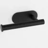 Wenko Turbo-Loc Edelstahl Toilettenpapierhalter Orea Black Matt 16 x 4.5 x 7 cm* Klebefolien