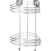 Wenko Vacuum-Loc Eckregal Chrom 2 Etagen* Eckregale