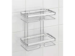 Wenko Wandablage Premium 2 Etagen Edelstahl Glänzend* Wandregale