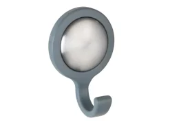 Wenko Wandhaken Osilo Grau 2er Set selbstklebend Kunststoff 4 x 6 x 2.5 cm Grau