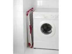 Wenko Wäscheständer Summer Dry Weiß-Pink 76 cm x 153 cm x 46 cm