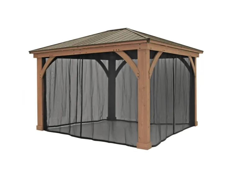 Westmann Moskitonetz für Pavillon 325 cm x 225 cm 4er-Pack