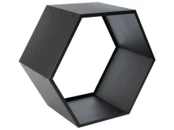 Westmann Stahl Kaminholzregal Biene Schwarz 88x45x77 cm* Regale Schwarz