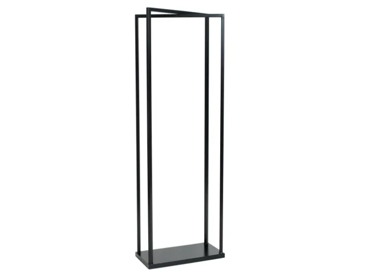 Westmann Stahl Kaminholzregal Xavier Schwarz 40x20x120 cm* Regale Schwarz|Holzregale