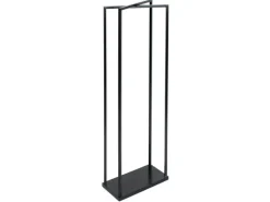 Westmann Stahl Kaminholzregal Xavier Schwarz 40x20x120 cm* Regale Schwarz|Holzregale