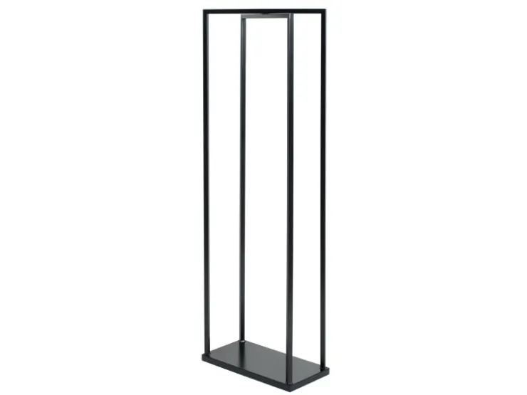 Westmann Stahl Kaminholzregal Xavier Schwarz 40x20x120 cm* Regale Schwarz|Holzregale
