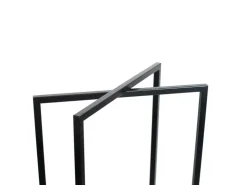 Westmann Stahl Kaminholzregal Xavier Schwarz 40x20x120 cm* Regale Schwarz|Holzregale