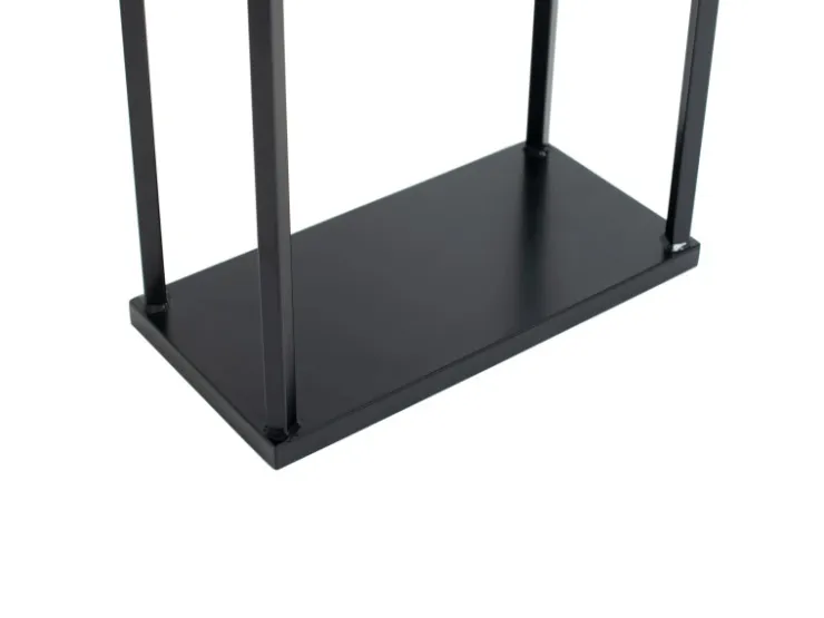 Westmann Stahl Kaminholzregal Xavier Schwarz 40x20x120 cm* Regale Schwarz|Holzregale
