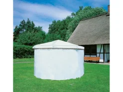Promadino Wetterschutzumhang für Pavillon Rosenheim Weiß