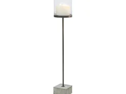 Windlicht mit Betonfuß 88 cm x 20 cm x 20 cm Anthrazit