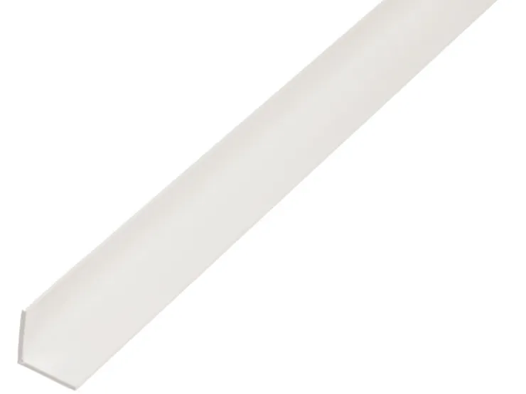 Winkelprofil ungleichschenklig Kunststoff 10 mm x 40 mm x 1.000 mm* Regal Weiß