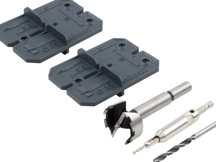 wolfcraft Scharnierloch-Set, Ø 35 mm 5-teilig* Schränke