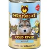 Wolfsblut Hunde-Nassfutter Cold River Adult Forelle mit Süßkartoffeln 395 g