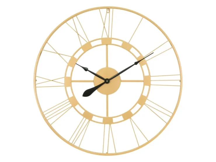 WOMO-DESIGN Große Wanduhr Stockholm 85 cm Rund Handgefertigt Eisen Vintage-Stil