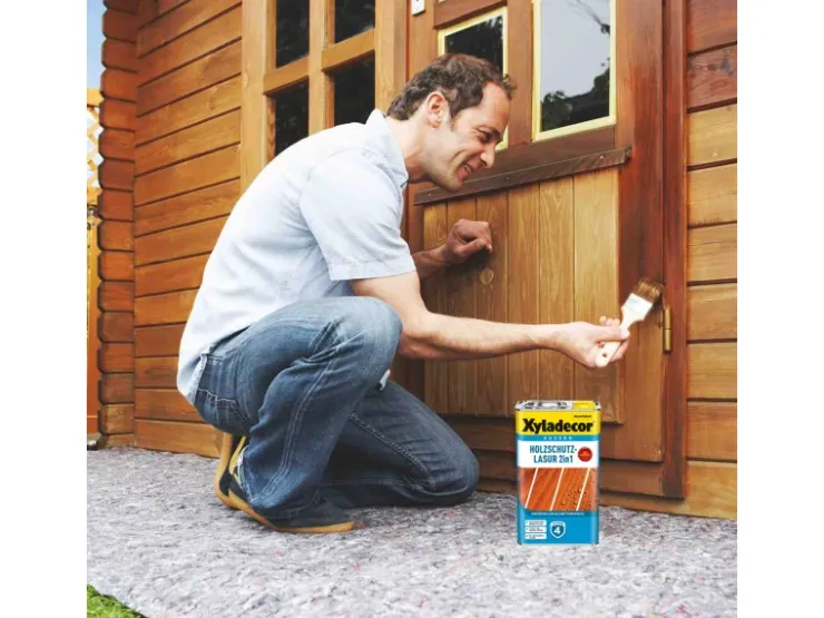 Xyladecor Holzschutz-Lasur 2in1 Eiche-Hell matt 750 ml* Holzfarben