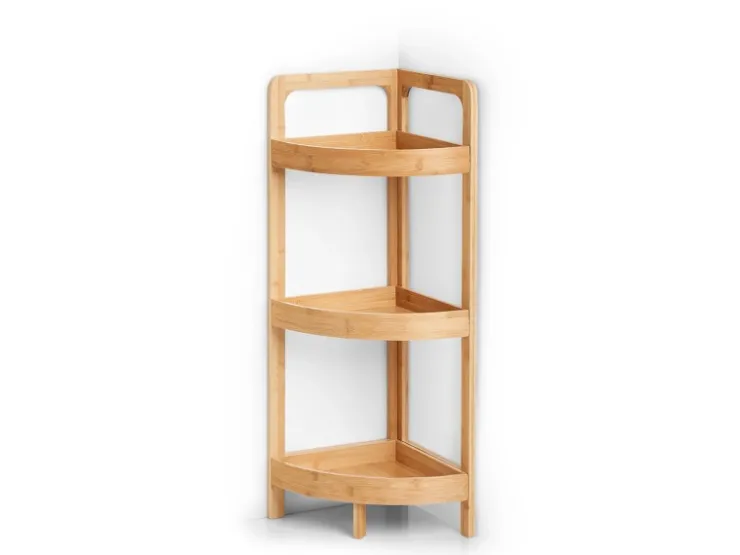 Zeller Eckregal Bambus 85 cm x 29 cm x 29 cm* Holzregale|Bücherregale