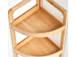 Zeller Eckregal Bambus 85 cm x 29 cm x 29 cm* Holzregale|Bücherregale
