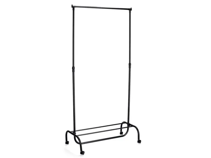 Zeller Rollkleiderständer Metall/Kunststoff 86 x 43 x 108-175 cm Schwarz* Garderoben