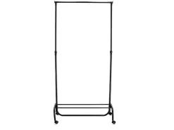 Zeller Rollkleiderständer Metall/Kunststoff 86 x 43 x 108-175 cm Schwarz* Garderoben