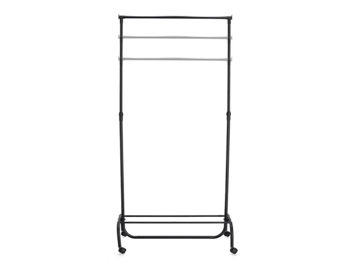 Zeller Rollkleiderständer Metall/Kunststoff 86 x 43 x 108-175 cm Schwarz* Garderoben