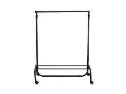 Zeller Rollkleiderständer Metall/Kunststoff 86 x 43 x 108-175 cm Schwarz* Garderoben