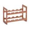 Zeller Weinregal Bambus Stapelbar für 8 Flaschen 32 cm x 22 cm x 47 cm Natur