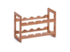 Zeller Weinregal Bambus Stapelbar für 8 Flaschen 32 cm x 22 cm x 47 cm Natur