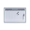 Zeller Wochenplaner Magnetisch Metall/MDF 59 cm x 39,5 cm x 1,5 cm Alugrau