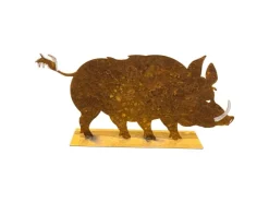 ZGM Rost Deko Wildschwein Fredl* Dekorative Figuren