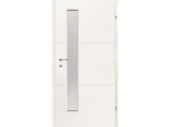 Classen Zimmertür inkl. Glas Portofino Weißlack 86 cm x 198,5 cm Anschlag Rechts